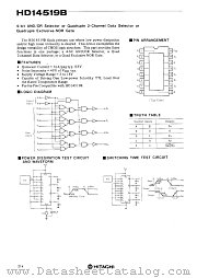 HD14519B datasheet pdf Hitachi Semiconductor