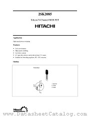 2SK2085 datasheet pdf Hitachi Semiconductor