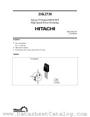 2SK2738 datasheet pdf Hitachi Semiconductor