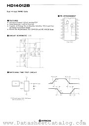 HD14012B datasheet pdf Hitachi Semiconductor