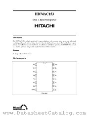 HD74AC153 datasheet pdf Hitachi Semiconductor