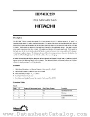 HD74HC259 datasheet pdf Hitachi Semiconductor