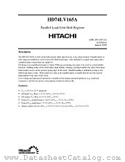 HD74LV165A datasheet pdf Hitachi Semiconductor