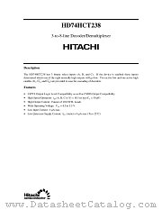 HD74HCT238 datasheet pdf Hitachi Semiconductor