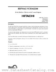 HD74ALVCH162244 datasheet pdf Hitachi Semiconductor