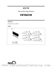4AC14 datasheet pdf Hitachi Semiconductor