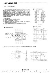 HD14022B datasheet pdf Hitachi Semiconductor