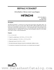 HD74ALVCH162827 datasheet pdf Hitachi Semiconductor