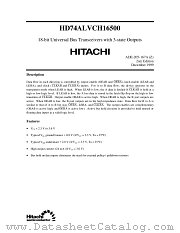 HD74ALVCH16500 datasheet pdf Hitachi Semiconductor