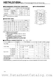 HD74LS109A datasheet pdf Hitachi Semiconductor