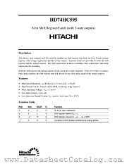 HD74HC595 datasheet pdf Hitachi Semiconductor