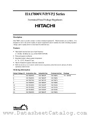 HA17800V SERIES datasheet pdf Hitachi Semiconductor