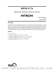 HD74LVC74 datasheet pdf Hitachi Semiconductor