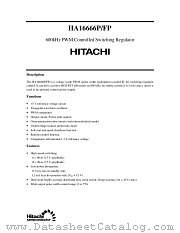 HA16666FP datasheet pdf Hitachi Semiconductor