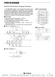 HD14066B datasheet pdf Hitachi Semiconductor