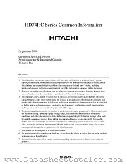 HD74HC datasheet pdf Hitachi Semiconductor