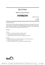HA13164 datasheet pdf Hitachi Semiconductor