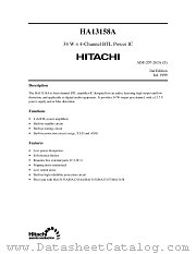 HA13158A datasheet pdf Hitachi Semiconductor