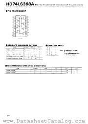 HD74LS368A datasheet pdf Hitachi Semiconductor