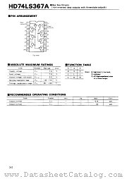 HD74LS367A datasheet pdf Hitachi Semiconductor