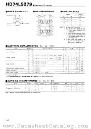 HD74LS279 datasheet pdf Hitachi Semiconductor