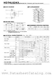 HD74LS243 datasheet pdf Hitachi Semiconductor