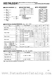 HD74LS241 datasheet pdf Hitachi Semiconductor