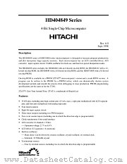 HD404848 datasheet pdf Hitachi Semiconductor