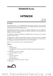 HD40C4358R datasheet pdf Hitachi Semiconductor