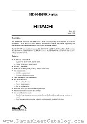 HD4074019 datasheet pdf Hitachi Semiconductor