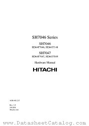 SH7046 SERIES SH7046 HD64F7046 HD6437148 datasheet pdf Hitachi Semiconductor