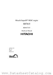 SH7615 HD6417615 datasheet pdf Hitachi Semiconductor