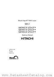 SH-2 SH7052 F-ZTAT SH7053 F-ZTAT SH7054 datasheet pdf Hitachi Semiconductor