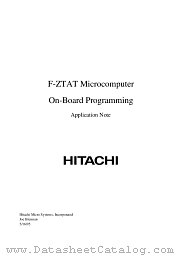 F-ZTAT datasheet pdf Hitachi Semiconductor