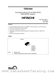 TBB1004 datasheet pdf Hitachi Semiconductor
