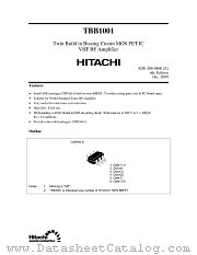 TBB1001 datasheet pdf Hitachi Semiconductor