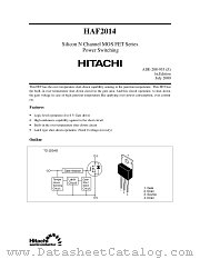 HAF2014 datasheet pdf Hitachi Semiconductor
