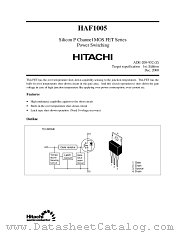 HAF1005 datasheet pdf Hitachi Semiconductor