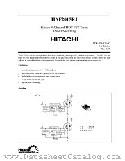 HAF2015RJ datasheet pdf Hitachi Semiconductor
