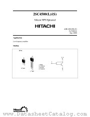 2SC4500(L)/(S) datasheet pdf Hitachi Semiconductor
