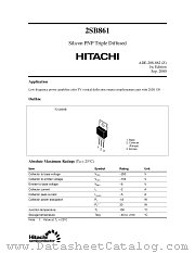 2SB861 datasheet pdf Hitachi Semiconductor