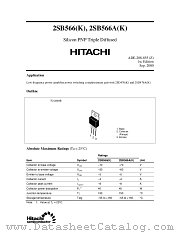 2SB566A(K) datasheet pdf Hitachi Semiconductor
