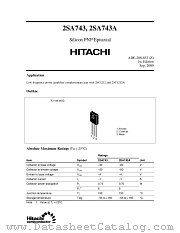 2SA743 datasheet pdf Hitachi Semiconductor