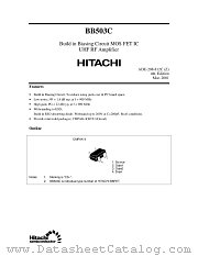 BB503C datasheet pdf Hitachi Semiconductor