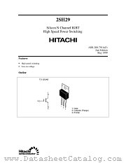 2SH29 datasheet pdf Hitachi Semiconductor