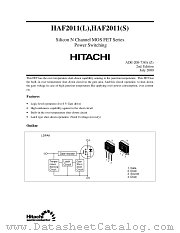 HAF2011(L)/(S) datasheet pdf Hitachi Semiconductor