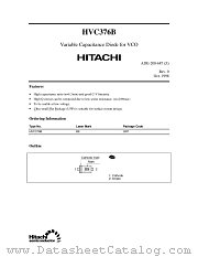 HVC376B datasheet pdf Hitachi Semiconductor