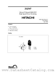 2SJ547 datasheet pdf Hitachi Semiconductor