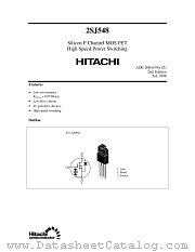 2SJ548 datasheet pdf Hitachi Semiconductor