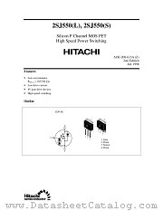 2SJ550(L)/(S) datasheet pdf Hitachi Semiconductor